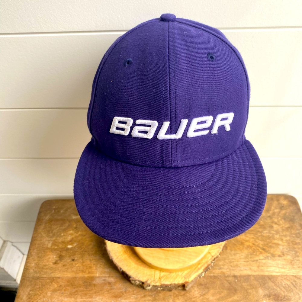 59Fifty Bauer Purple 6 Panel Vented Baseball Hat Cap Sport Outdoors Athletic